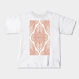 Mandala in bright copper Kids T-Shirt